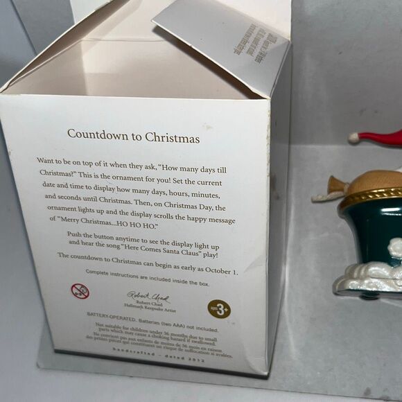 Hallmark Keepsake Santa Countdown to Christmas Magic Light and Sound Ornament - Picture 5 of 7